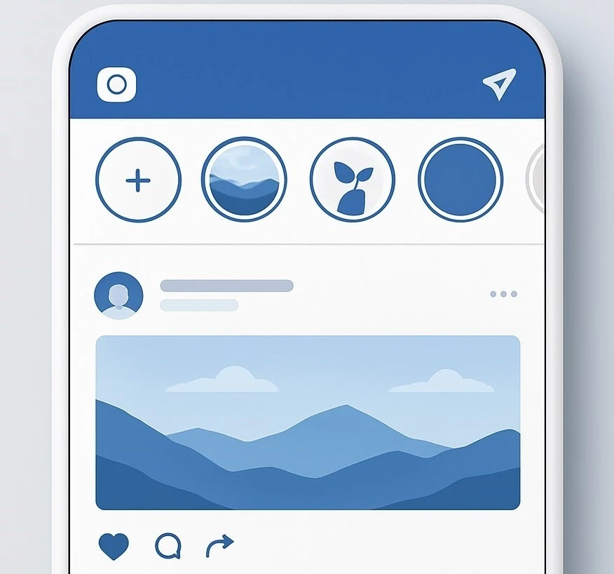 A collection of social media icons floating around a central smartphone.